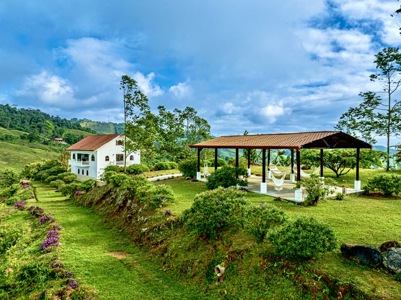 The pavilion beside the residence